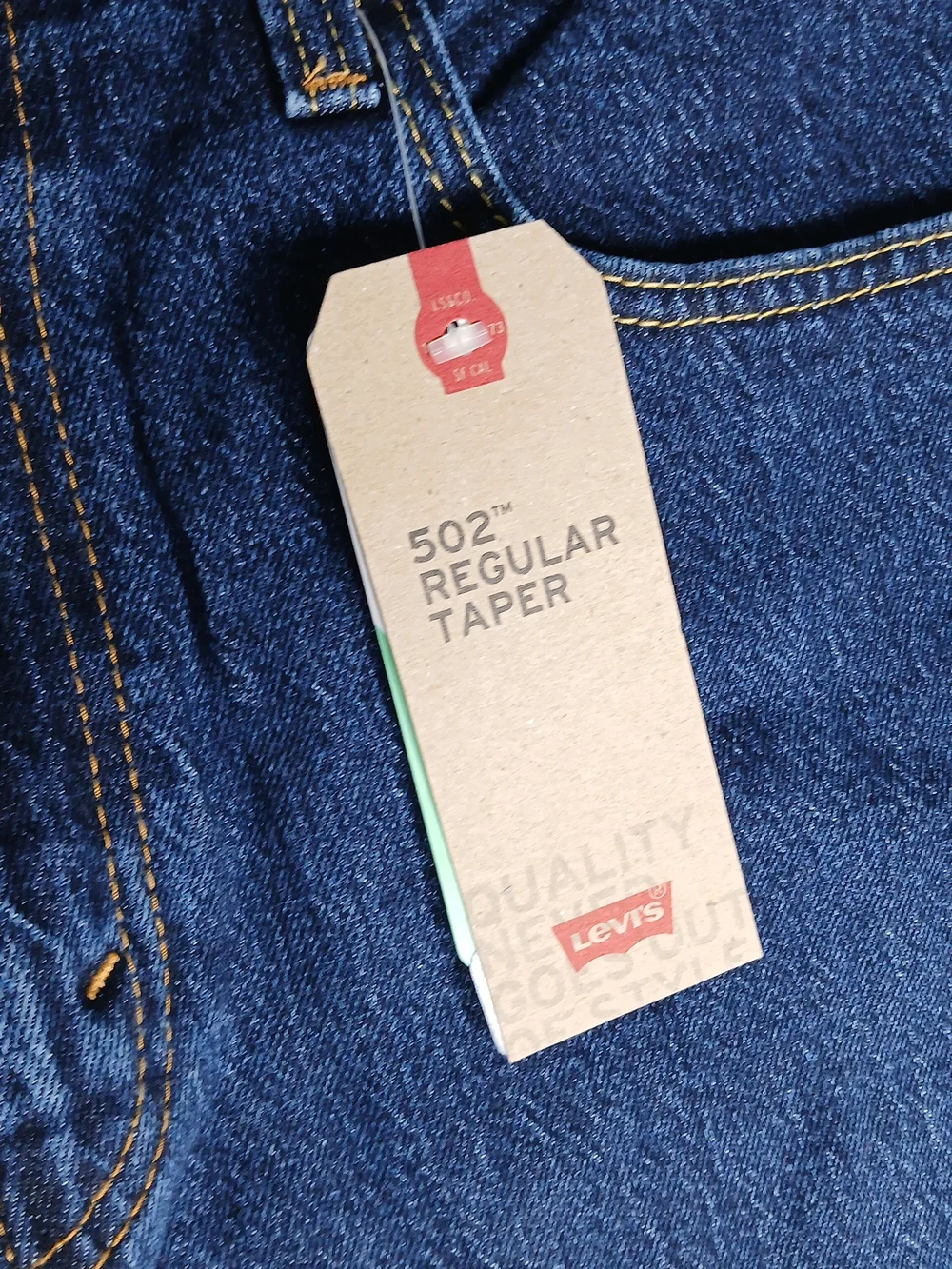 Levi's 502 Regular Taper Jeans 36x29 Men's Dark Wash NWT New